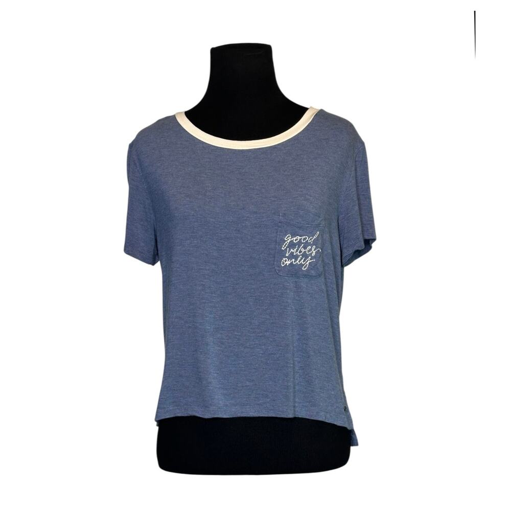 American Eagle Good Vibes blue short sleeves T-shirt size Small